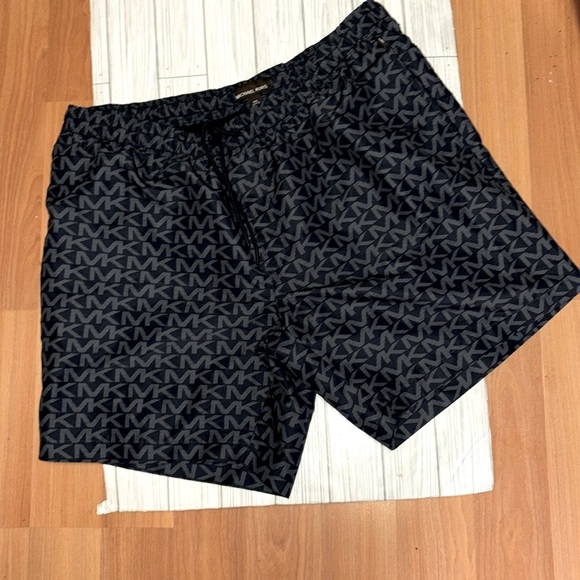 Michael Kors Other - Michael Kors Black Monogram Print Swim Trunks Shorts Men’s Size 4XL